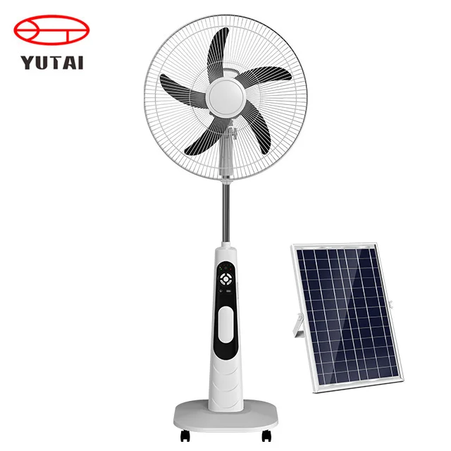 electric pedestal fan charging portable stand table ac dc outdoor solar fans rechargeable standing fan with lithium battery