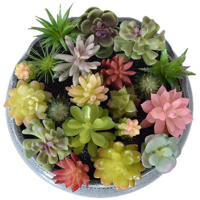 2022 new DIY small potted plants indoor decoration artificial succulent plants