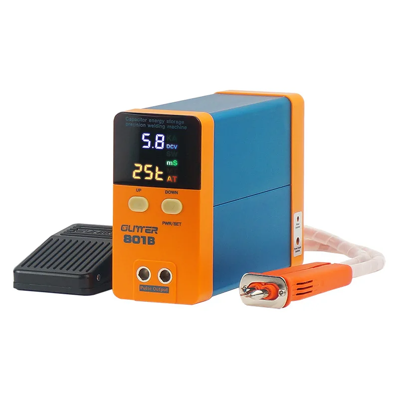 11.6KW LED Digital Display 801B Storage Capacitor Battery Spot Welding Machine Portable Small Spot Welder 100 ~ 240V