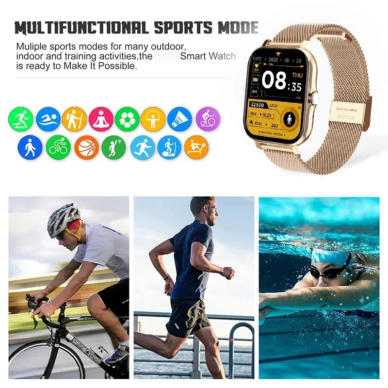 Hot Selling Factory smartwatch fitness Direct Waterproof BT Call Smart Watch watches Big Screen men manufacturer custom logo sdk