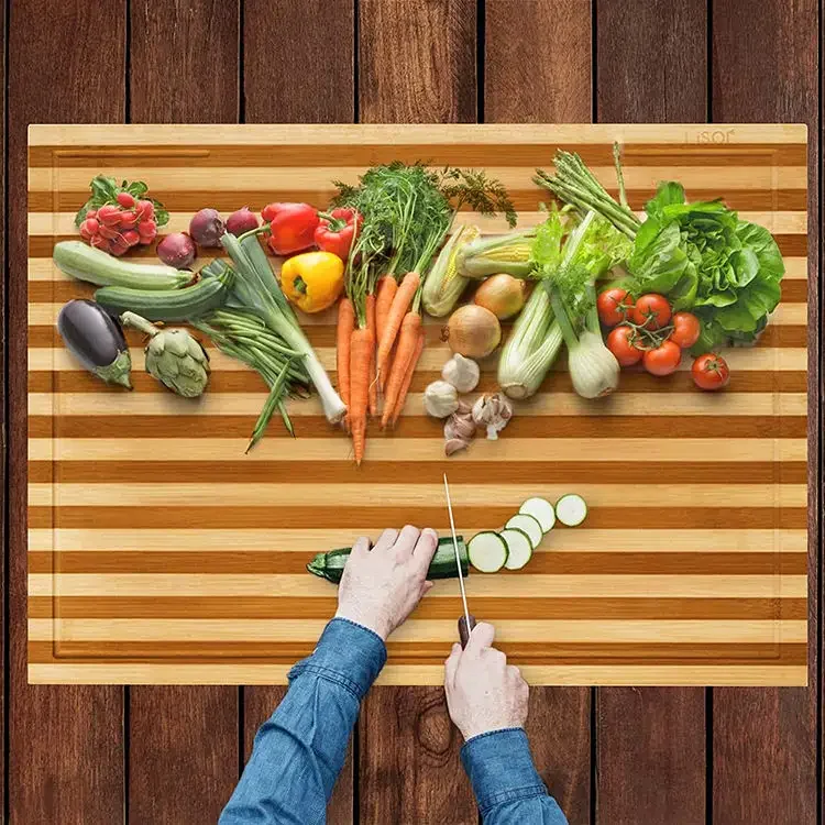 Stove Top Cover Bamboo Cutting Board for Countertop Cutting Board with Adjustable Legs Chopping Board for Stovetop