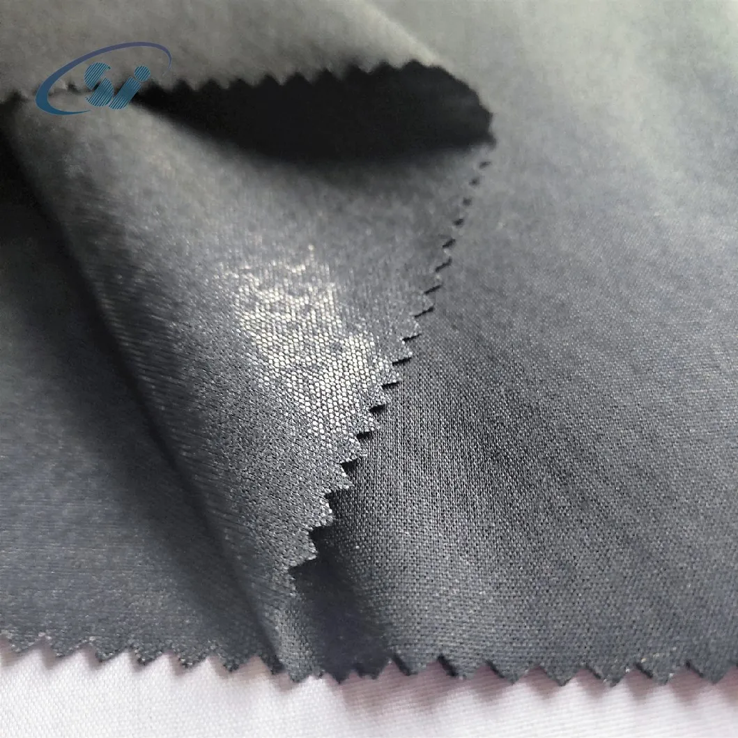 Black Shirt Gum Stay Interlining Fabric Interfacing Fusible Polyester Interlining Suit Fabric