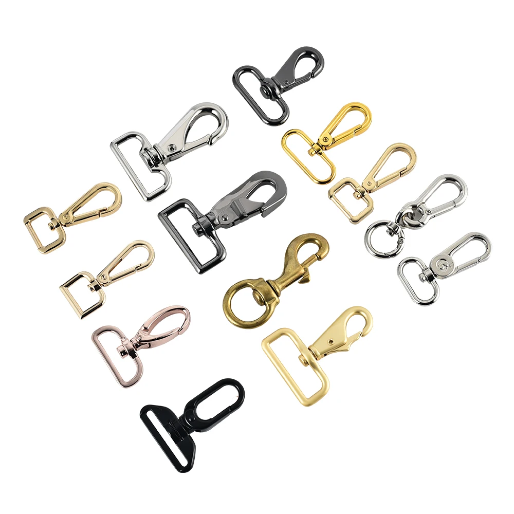 25mm Black Quick Release Short Military Army Strap Braid Spring Olecranon Carabiner Keychain Metal Snap Hooks Clip For Rifles