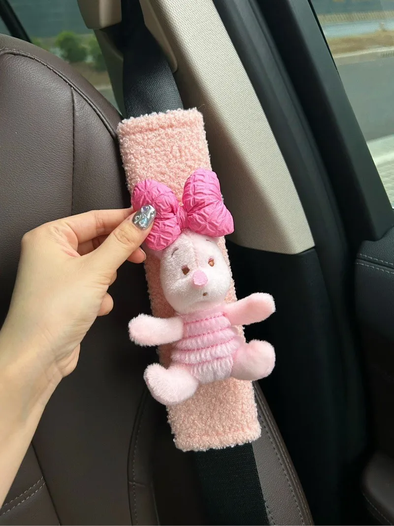 car shoulder belt pads  button fur trend hot water universal breathable fiesta car safety belt cover