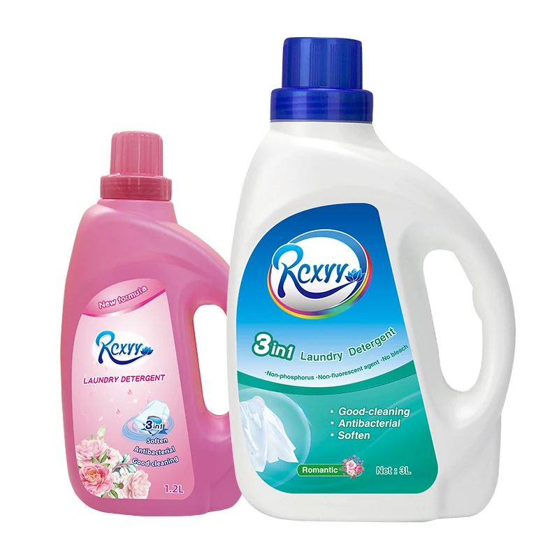 OEM 3L Romantic fragrance Household Chemicals Washing Liquid 3 in1 Laundry Detergent