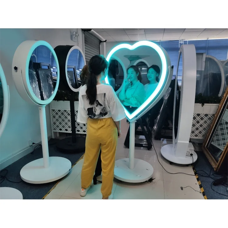 Высококачественная Автоматическая зеркальная фотокабина фото меня с принтером подъем