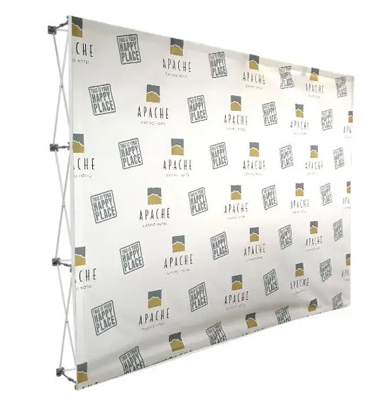 Custom Print Fabric Backdrop for Exhibition, 3*4 Easy Pop Up Display Wall
