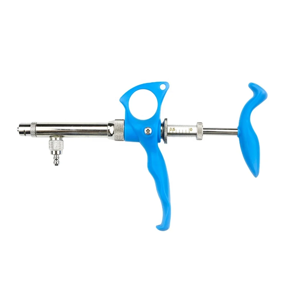 WJ123-1 High Precision 1ml Brass Veterinary Syringe Automatic Continuous Injector for Poultry Durable Options