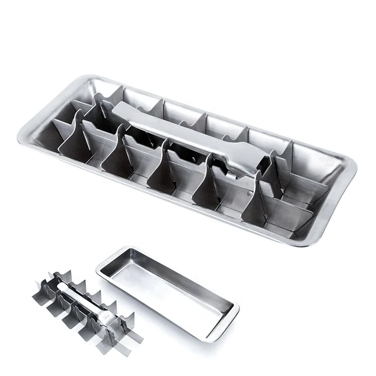 12 Cavity Food Grade Ball Shape Ice Tray Ice Ball mold stainless ice cube tray bottle