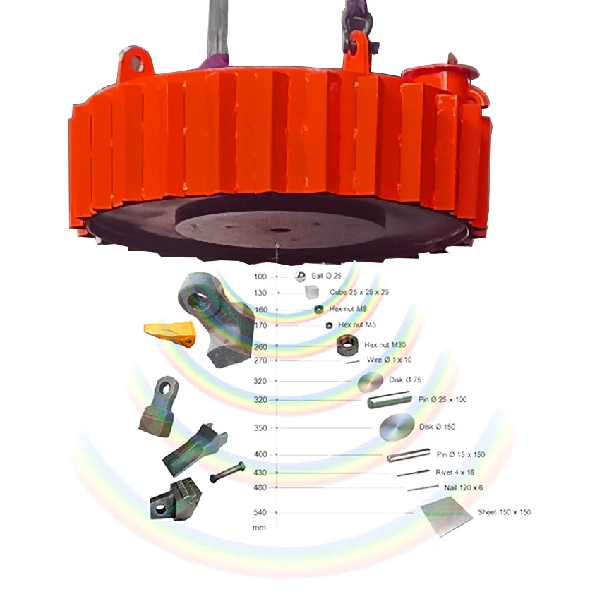 strong suspended plate Electromagnetic conveyor belt magnetic separator
