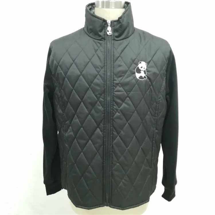 Hot selling high quality custom kway jacket paisley zipper men down jacket  with embroidery