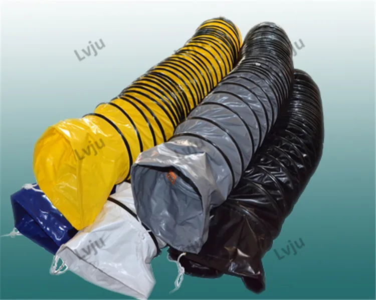 Pvc Tarpaulin Spiral Ducting Air Manufactures Flexible Duct Hose