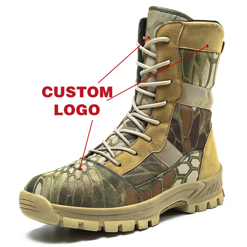 Well Designed Custom Leather Black Combat Tactical Durable Non-slip Jungle Boots Designer Combat Boots Tactical For Men