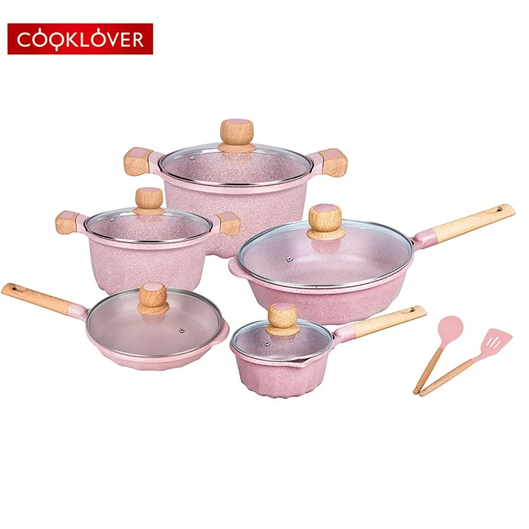  Набор посуды cooklover из 12 предметов с мраморным покрытием литого под давлением