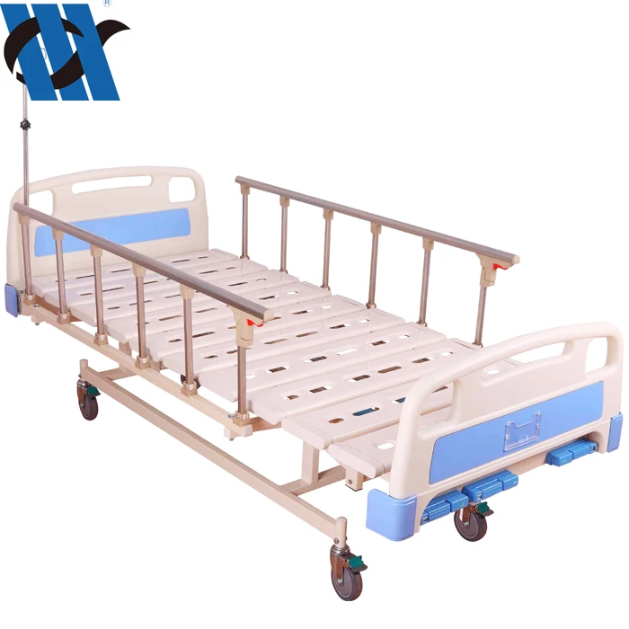 Mdk-t3611L 3 Crank Hospital Bed Medycon Manufacture Medical Furniture Height Adjustable Foldable Manual Hospital Bed