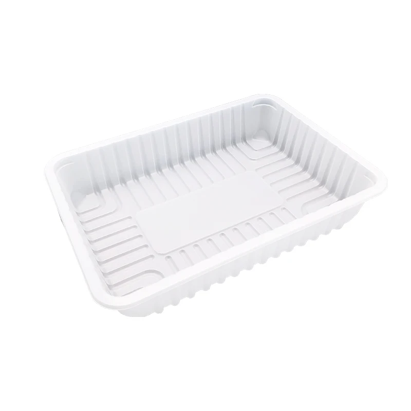 Pp White Disposable Plastic Food/fruit Packaging Tray M2 White,and as Customed 210*150*40mm FQ