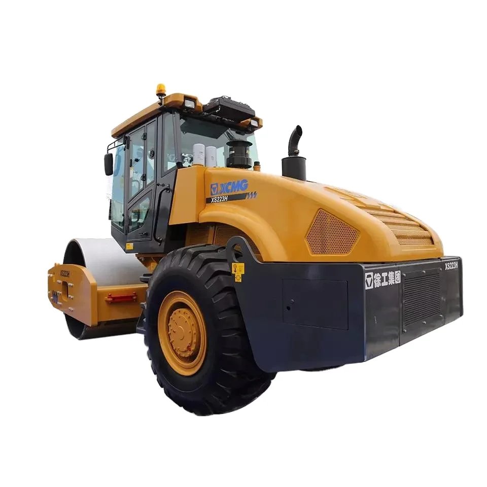 XCMG Used Yard Rollers For Sale Roller Press XS223J Machine Vibratory Roller 20Ton