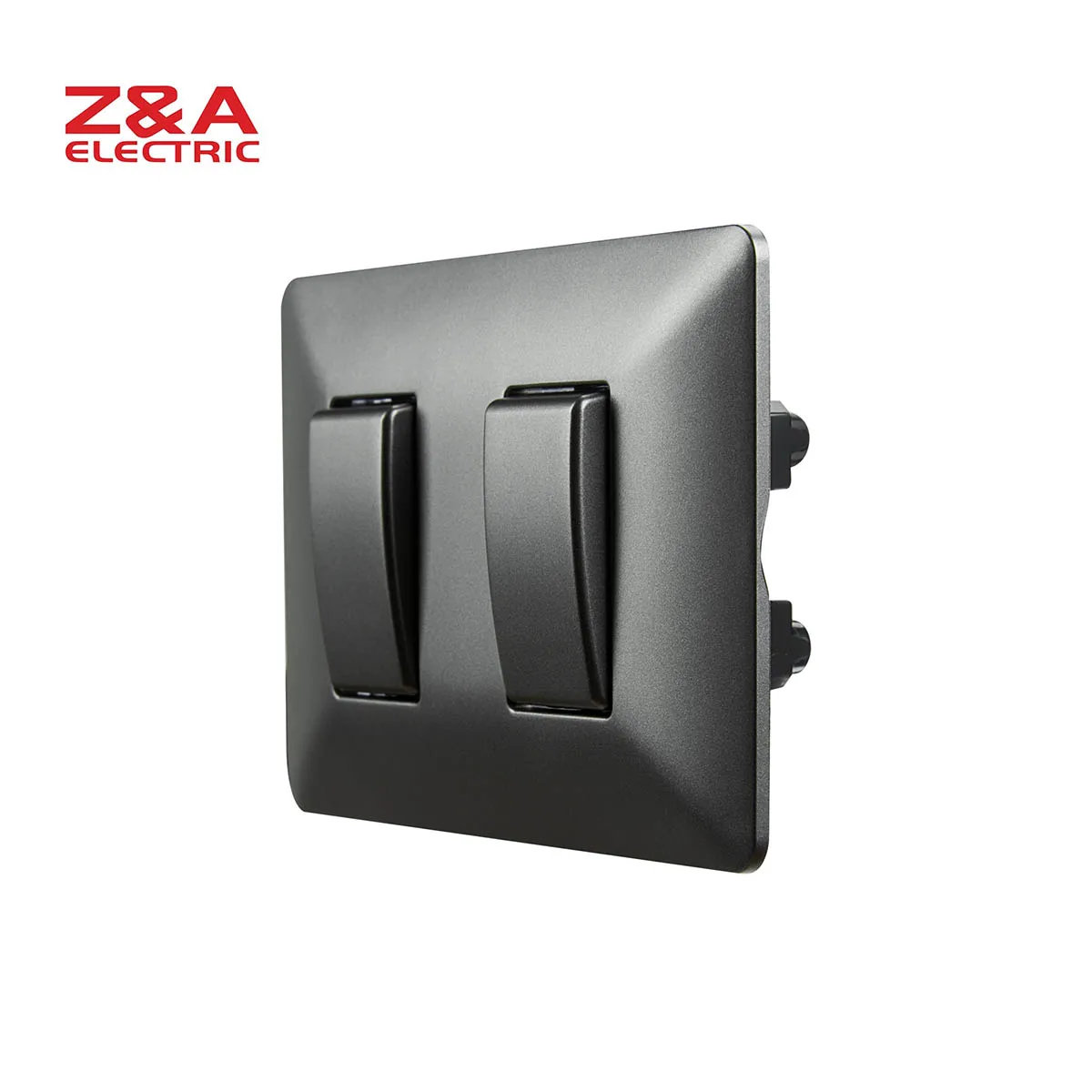 BM1201.3W.FMGRY BM Series Full Matte Gray Z&A ZA Home Electric Light  Wall Switch USA Wall  Socket and Switch