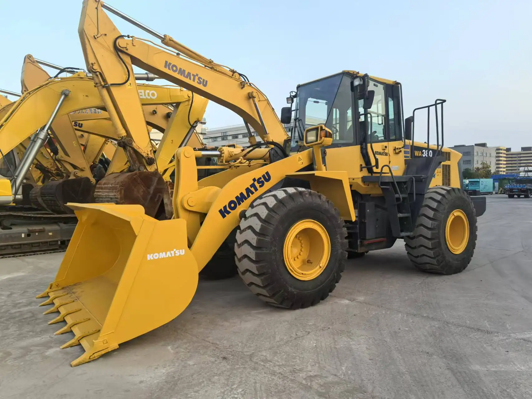 Japan original used Komatsu WA380-6 front end wheel loader good condition low price used KOMATSU WA380 WA470 WA500 WA600 Sale