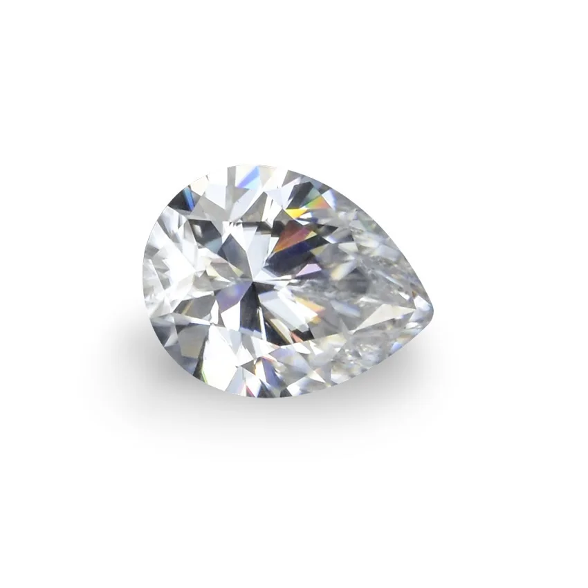 Manufacturers direct  waterdrop pear cut GH color VVS clarity moissanite stone diamond
