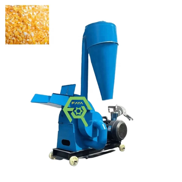 Corn Soybean Mill straw grass crusher bagasse grinder Maize Rice Husk hammer mill machine for animals feed
