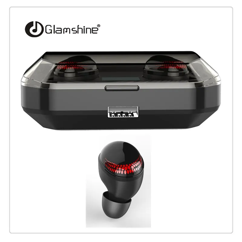 5.0 TWS Wireless Earphones Headsets Headphones Stereo Earbuds with Charging Case