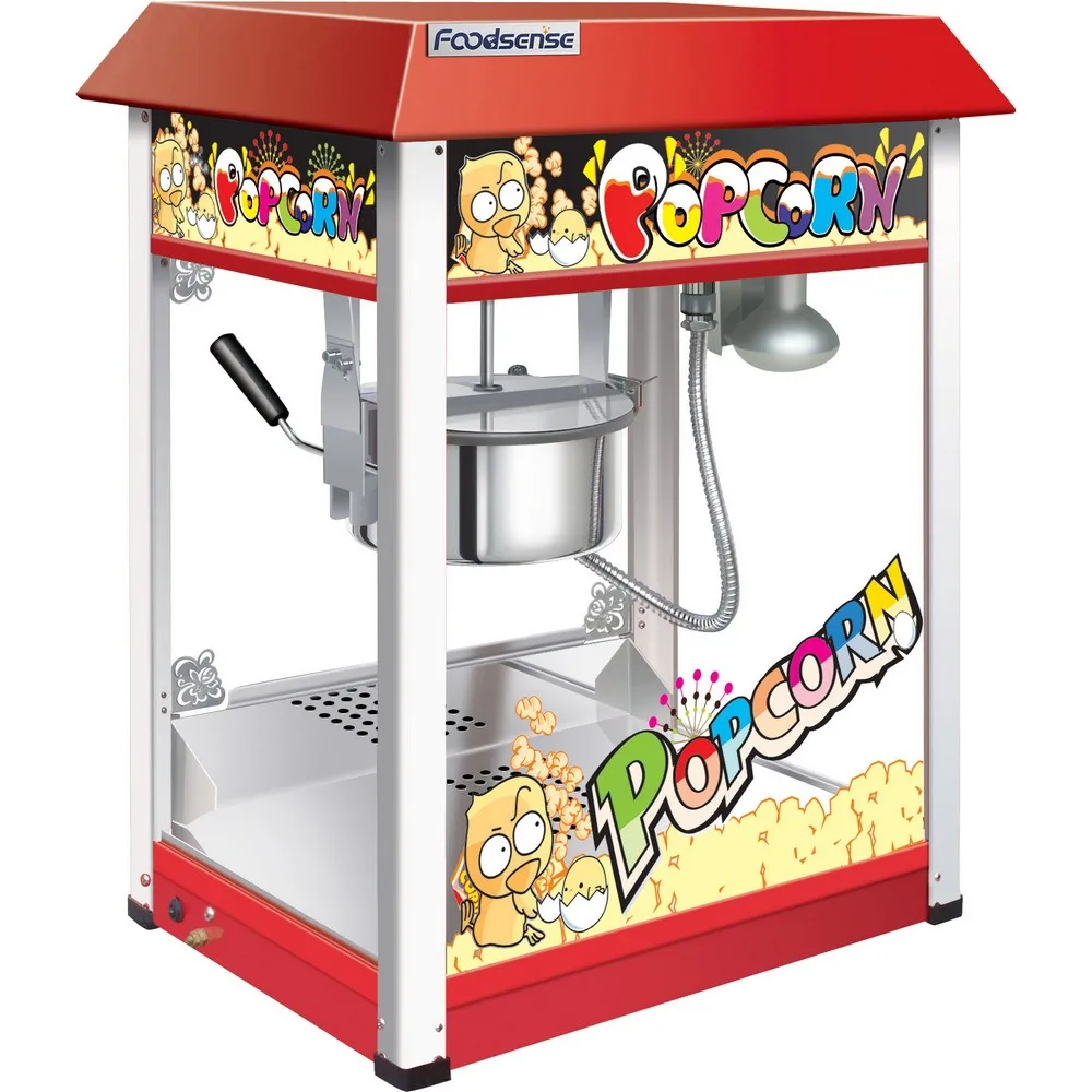 2024 Hot Sale Wholesale Factory Price Automatic Electric Pop Corn Making Machine Commercial Electric Popcorn Machine with Warmer