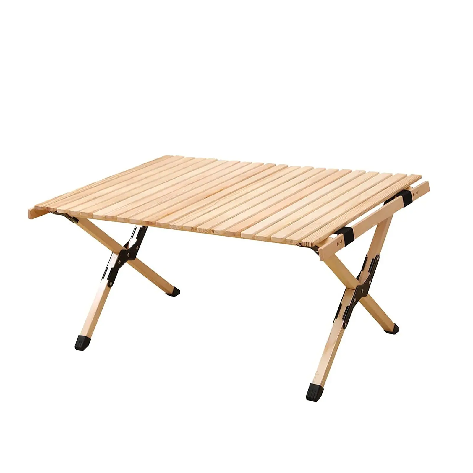 Folding Camping Picnic Table Beach Camp Kitchen Lightweight Roll Up Height Adjustable Waterproof Table