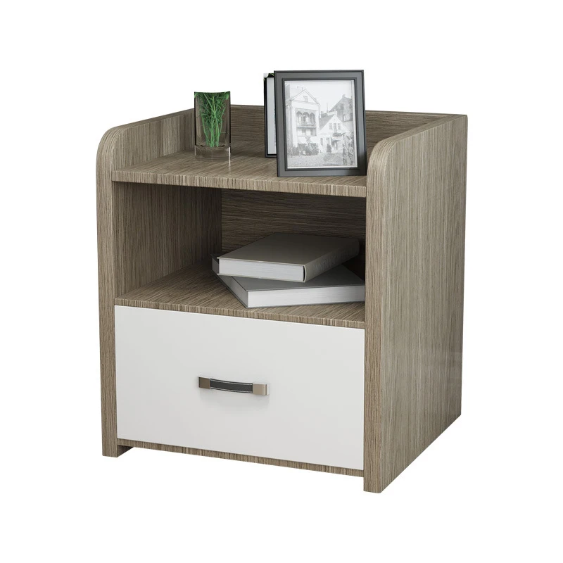 Haohe Modern Minimalist Nordic Bedside Table Bedside Corner Storage Cabinet Bedroom Furniture Storage Nightstand with Drawers