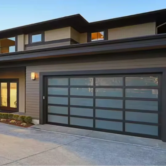 American style villa automatic lift garage door