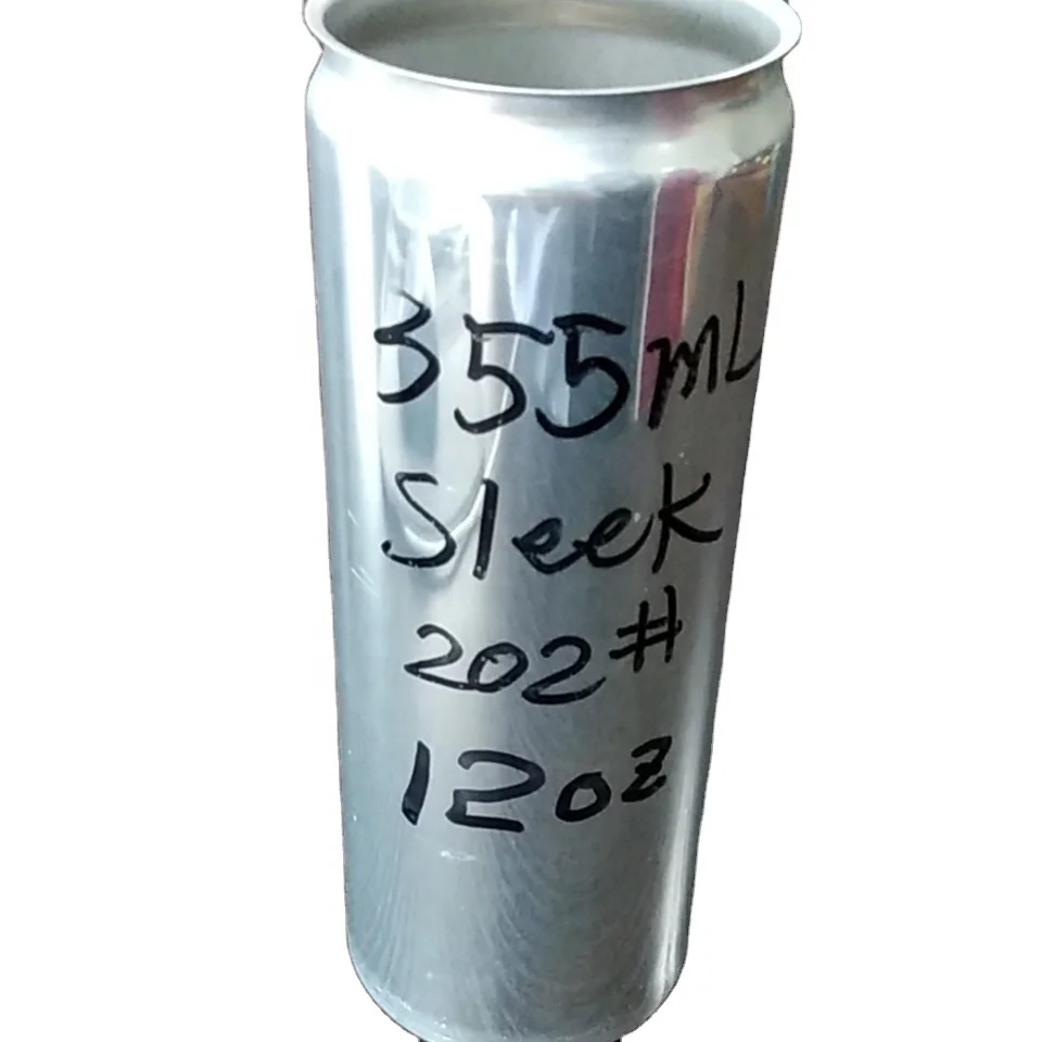 Blank empty 355ml 12oz aluminum easy open can for beverage cider, China low MOQ,