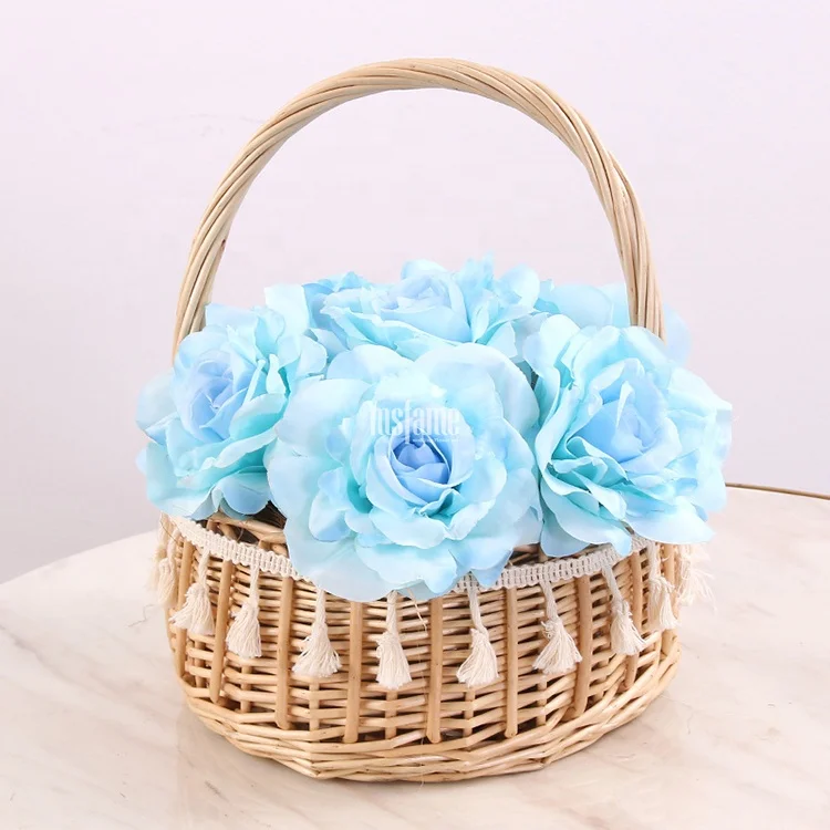 Hot Sale 2024 New 10Cm Eternal Roses Flowers Crown Headband Baby Rose Flower Head