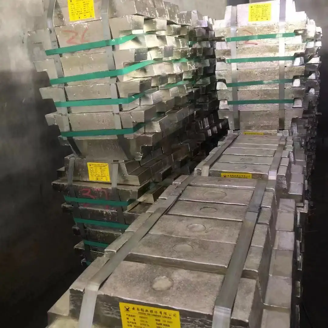 Competitive price Tin Ingots high pure Sn 99.95 with high quality tin ingot Manufacturer at Best Price