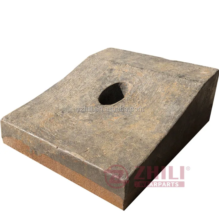 casting high manganese steel ball mill impact mill liner plate