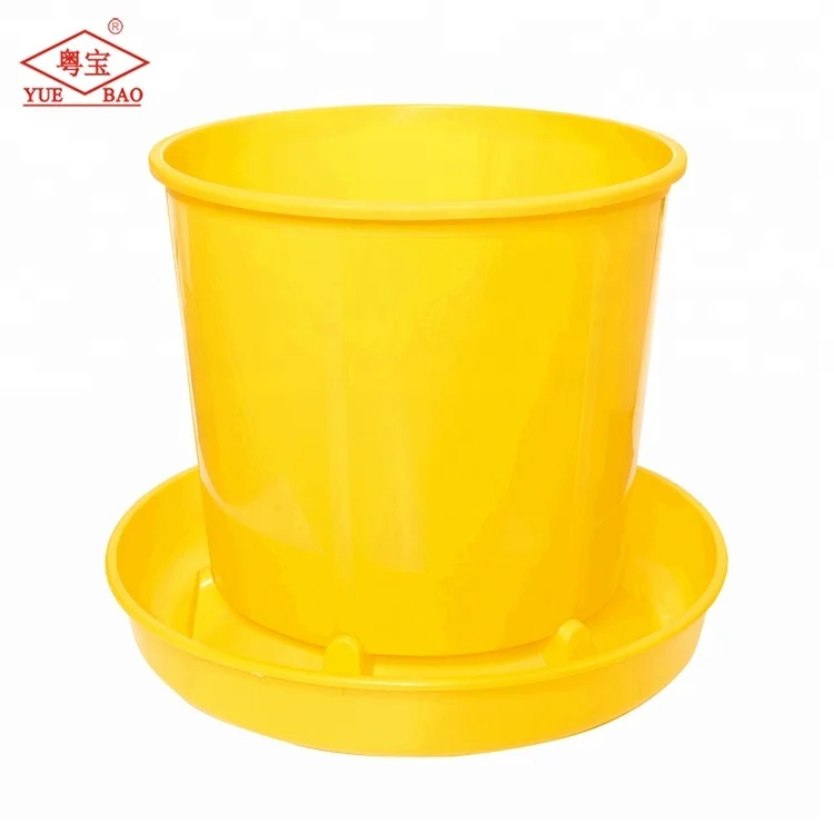 Large Volume 40 kg Livestock Chicken Duck Goose Yellow Drinking Water Equipment Chicken Feeders