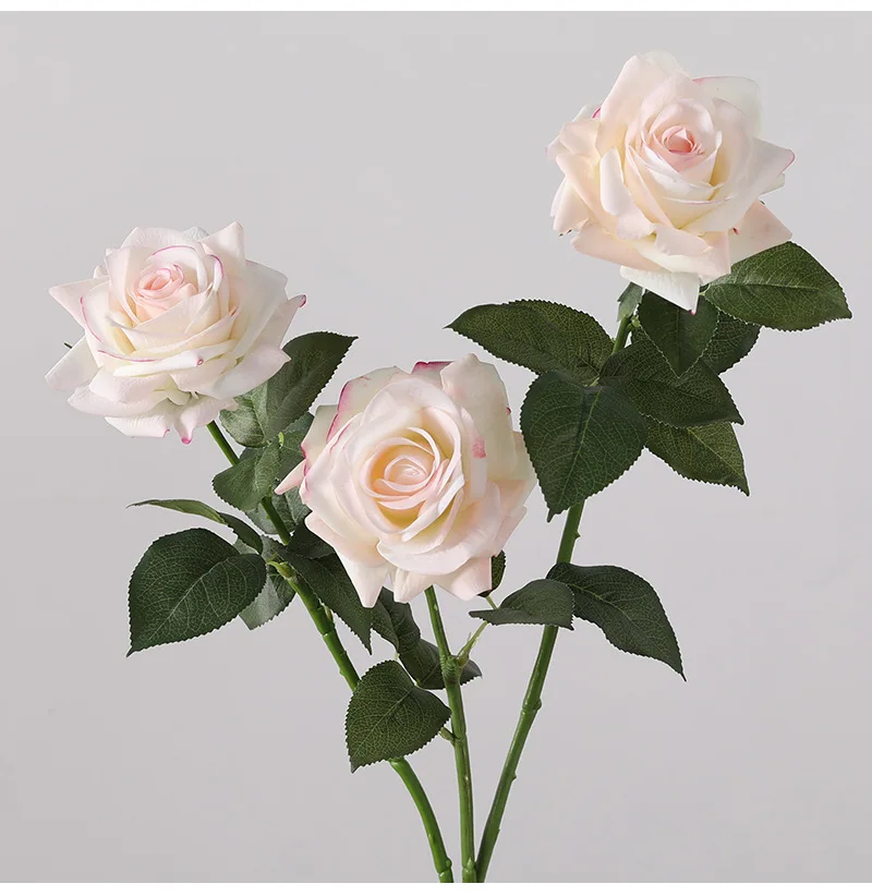 Wholesale Artificial Red Silk Roses Single Roses Flowers for Home Wedding Christmas & Graduation Decoration Parties