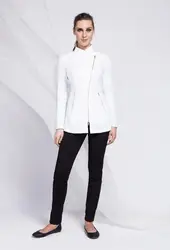 Scrubs Uniforms Casual Woven Medical Uniforms Mandarin Collar Yarn Dyed Long Sleeve Best Quality Wholesale Customize White Black