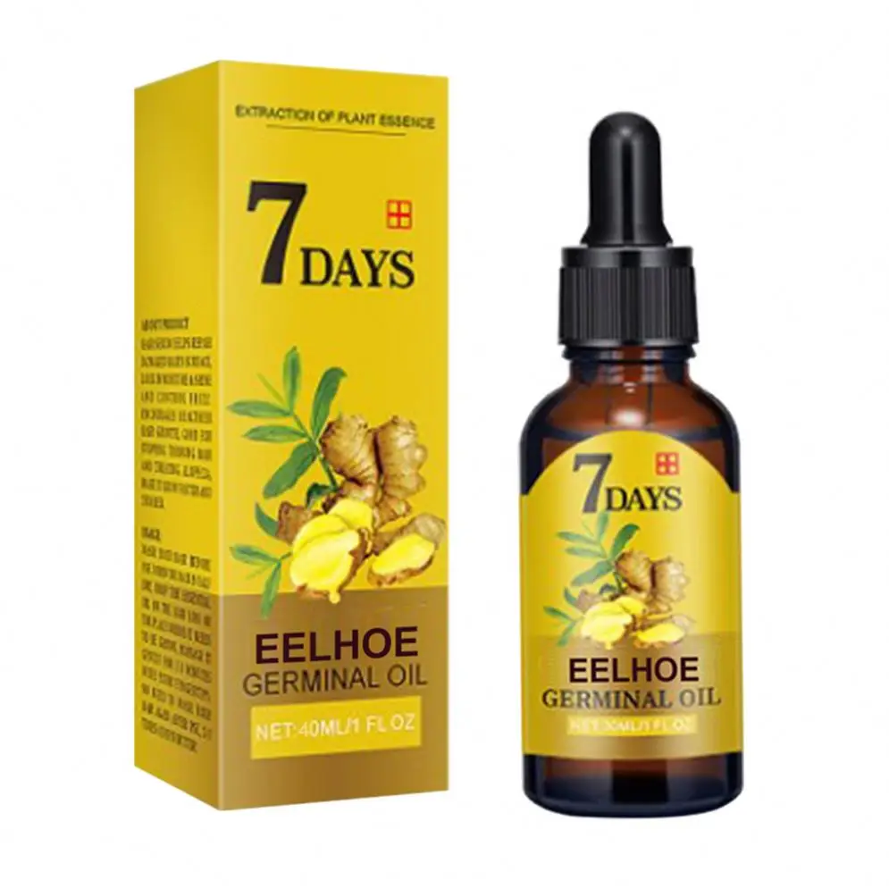Wholesale Ginger Oil 7 Days Hair Growth Essential Oil For Hair Loss Treatment Regrowth Serum Turmeric Organic Germinal Essence