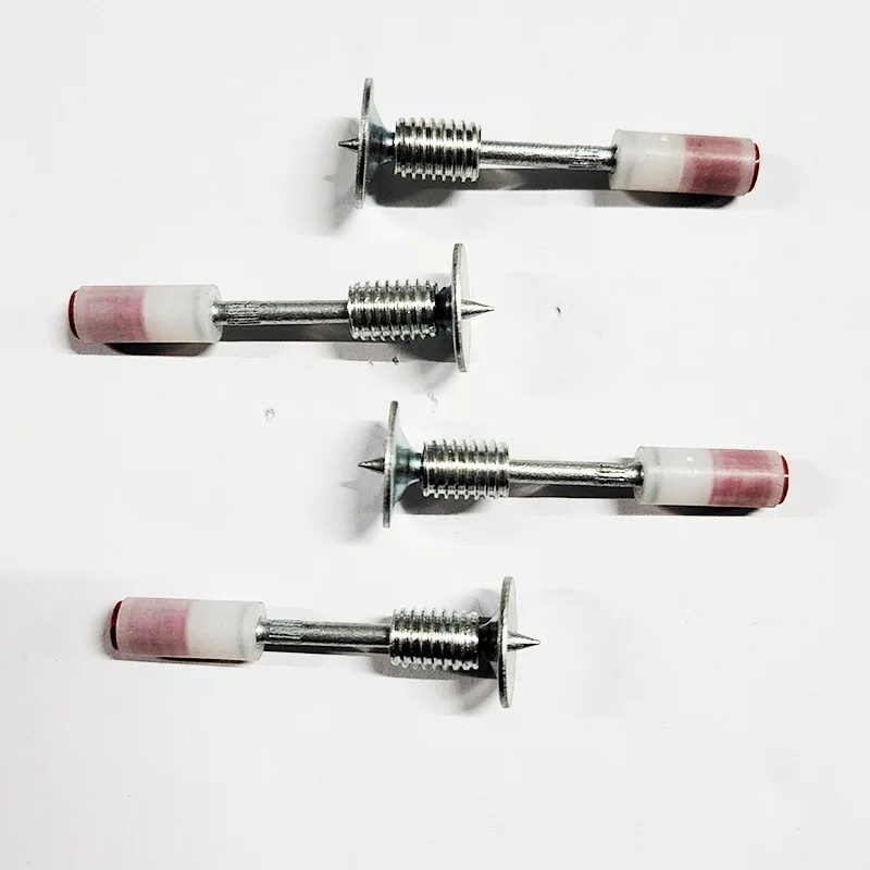 Mini threaded cannon nail M8 with threaded nail screw and nut suitable for cannon nail gun