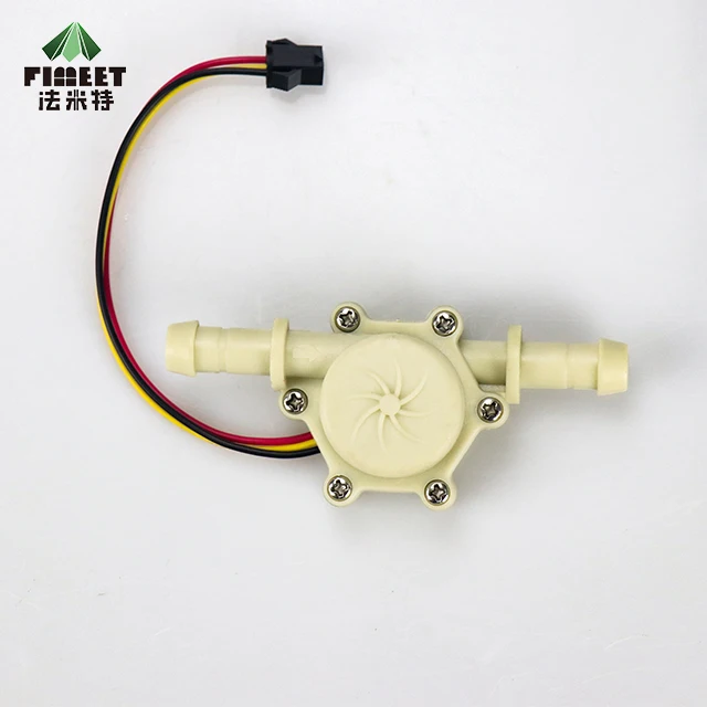  High Precision Miniature Liquid Flowmeter Drinking Water Beer Coffee Machine Pulse Hall Type Switch Sensor 10ma (DC5V)
