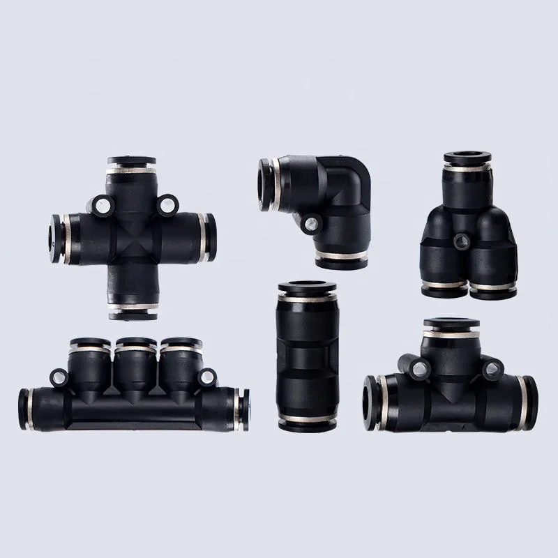 ZU series vacuum generator straight-through smc pneumatic components plastic pneumatic muffler connector