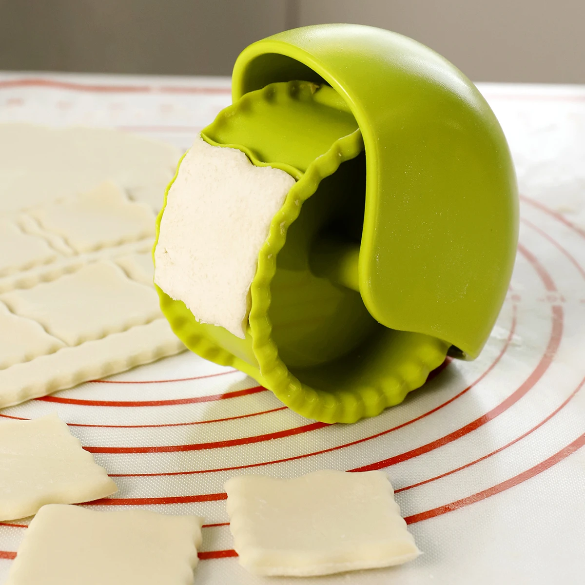 Kitchen baking tool cookie cutter roller for pie crust pastry crimping wheel