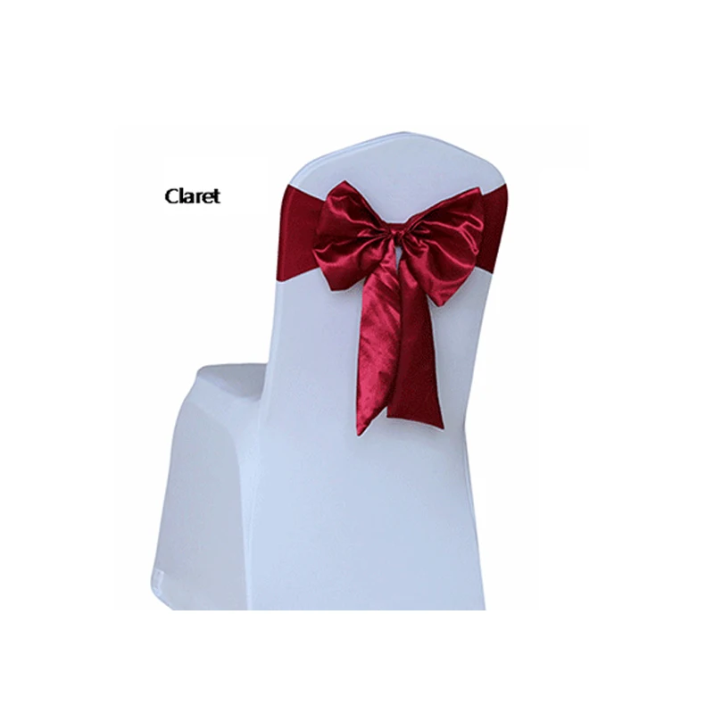 Красное вино, свадьба, праздник отеля, задняя крышка стула, украшение стула с поясом, атласная лента