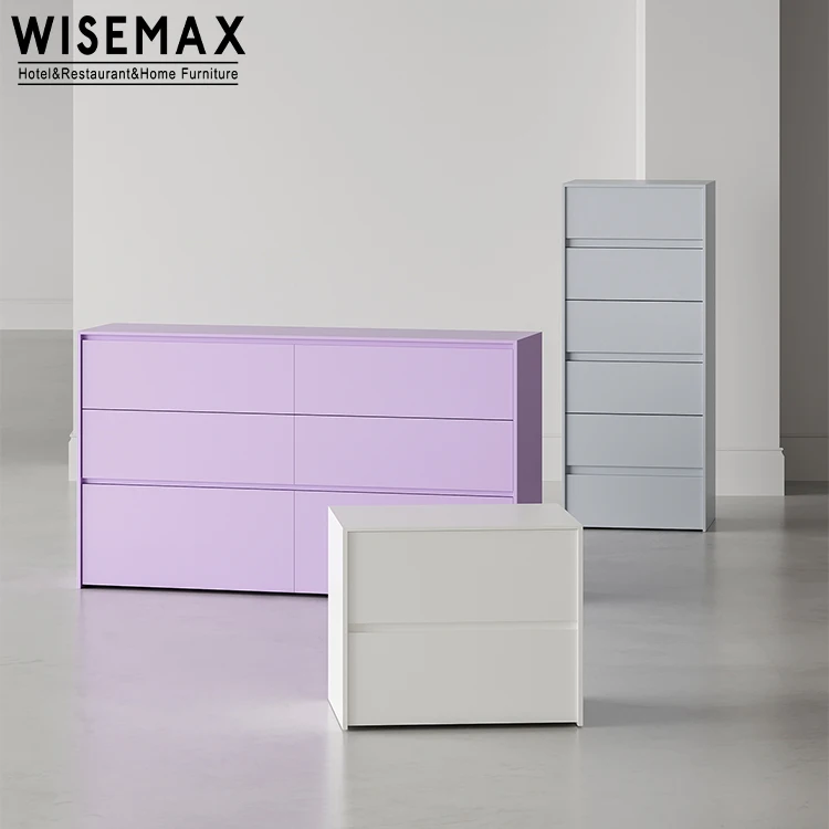 WISEMAX FURNITURE Nordic living room furniture White rectangle plywood multi layers bedroom hallway living room cabinet