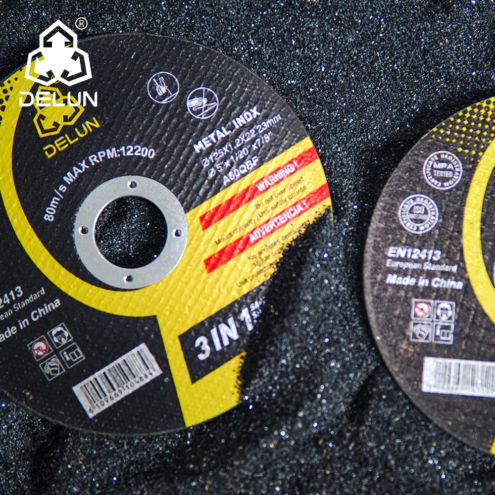 Делун высокая скорость 5 'отрезной диск из нержавеющей стали смолы de corte Отрезать Колесо с разумной ценой