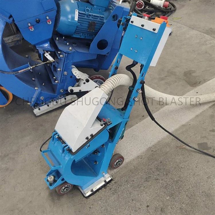 CE/ISO9001 approval 24months warranty portable concrete pave shot blasting machine