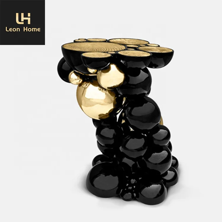 Luxury creative trunk design stainless steel italian console table for living room