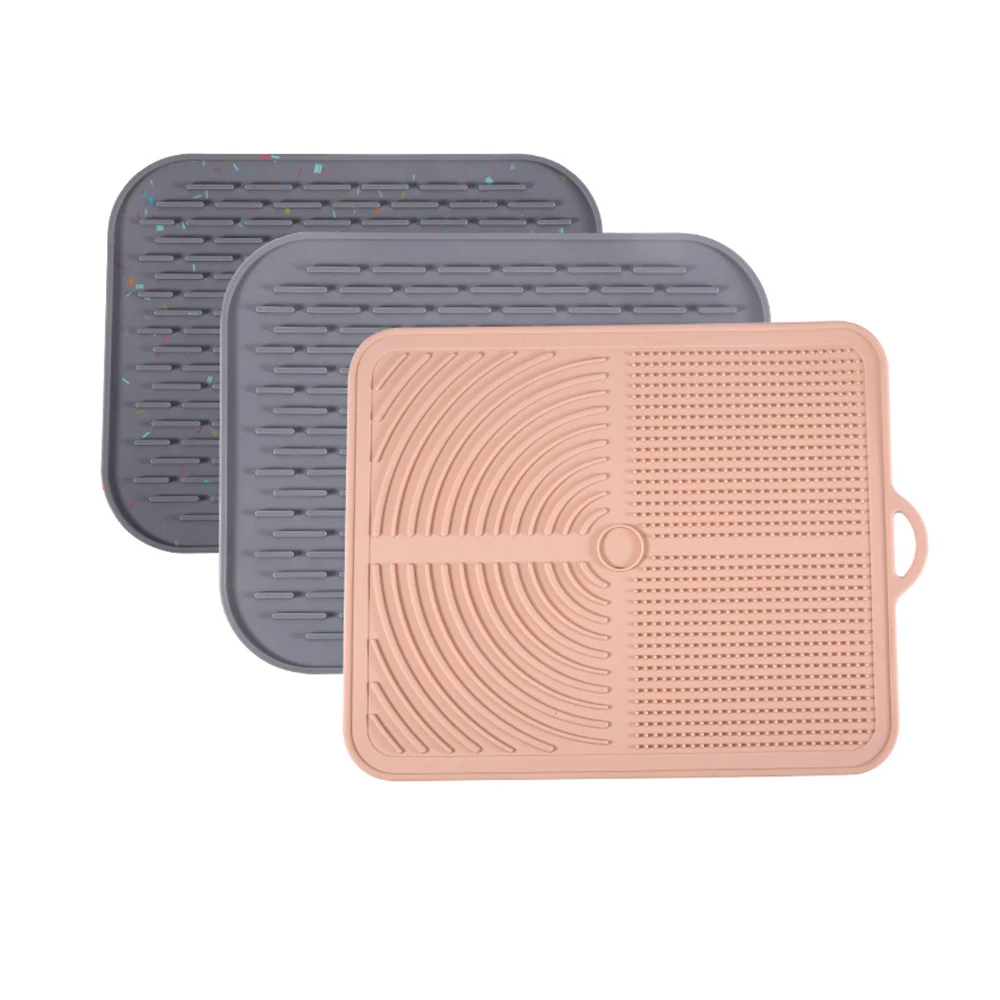 Travel fordable slow microfiber automatic waterproof no spillnon-skid pet with silicone lick mat feeder bowls pet dog food mat