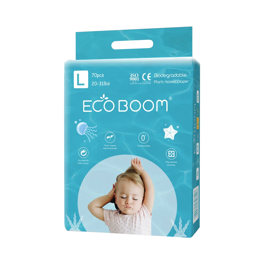 ECO BOOM eco friendly biodegradable baby bamboo inserts newborn ecological diapers of cloth cotton feels