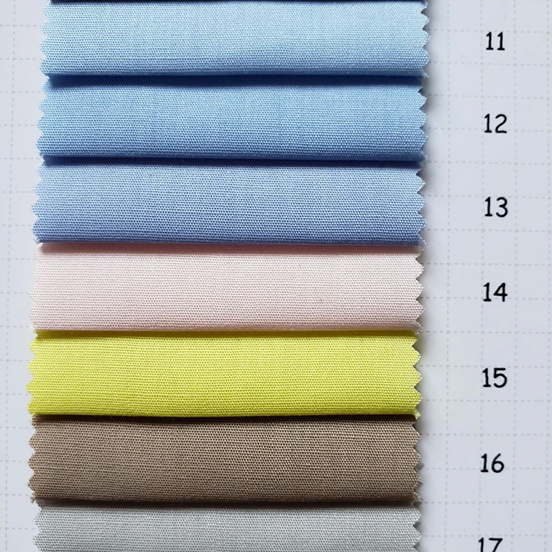 Plain Shirt Cloth Tela De Camisa Pocket Cloth Polyester Cotton Lisa De Algodon De Poliester De Alta Calidad PC